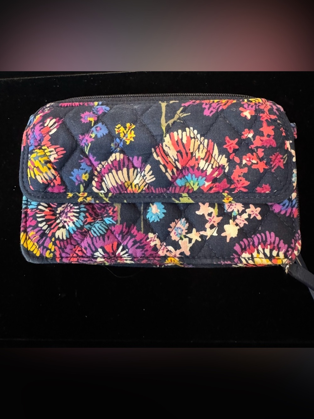 Vera Bradley “Midnight Flowers” Wallet